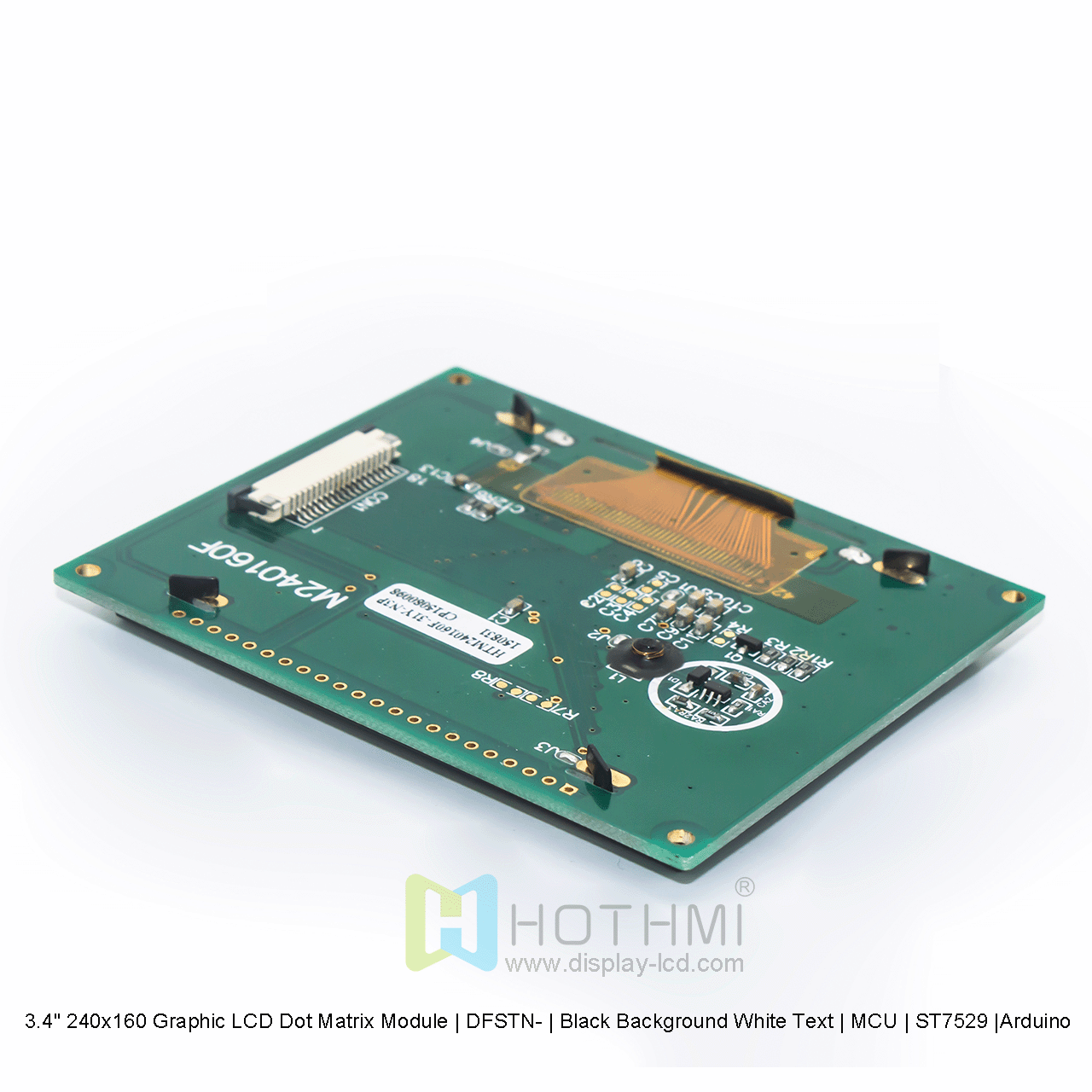 3.4" 240x160 Graphic LCD Dot Matrix Module | DFSTN- | Black Background White Text | MCU | ST7529 |Arduino