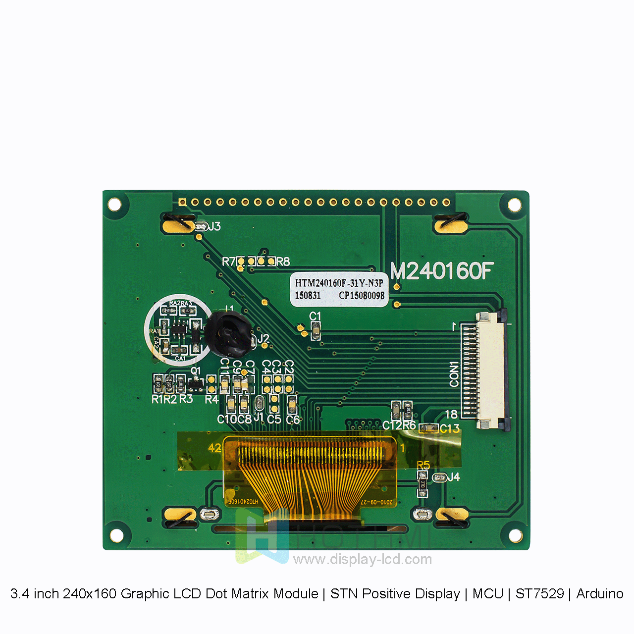 3.4 inch 240x160 Graphic LCD Dot Matrix Module | STN Positive Display | MCU | ST7529 | Arduino