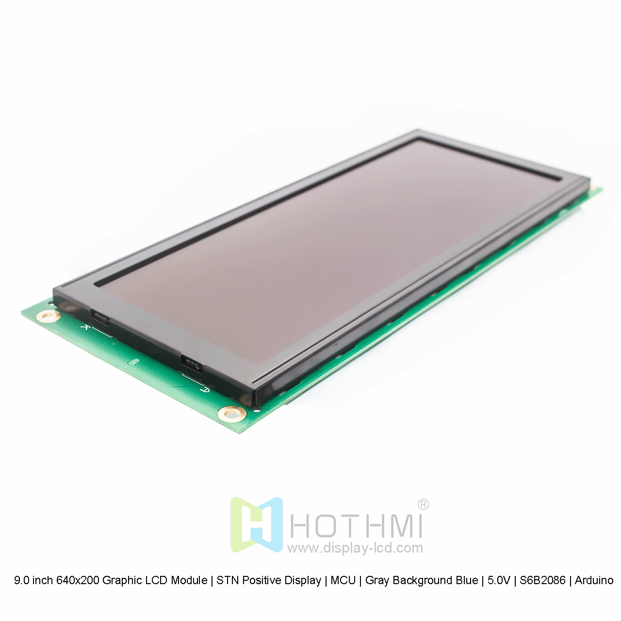 9.0 inch 640x200 Graphic LCD Module | STN Positive Display | MCU | Gray Background Blue | 5.0V | S6B2086 | Arduino