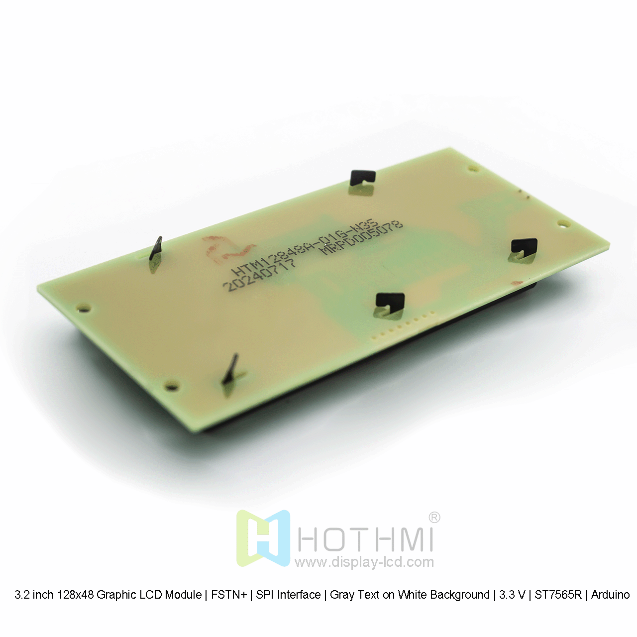 128x48 Graphic LCD Module | FSTN+Gray With White Backlight ST7565R For Arduino