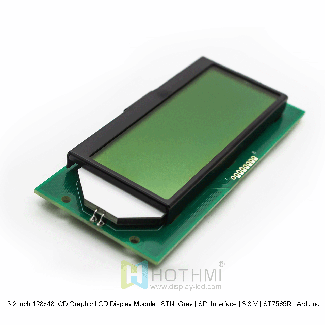3.2 inch 128x48LCD Graphic LCD Display Module | STN+Gray | SPI Interface | ST7565R | Arduino