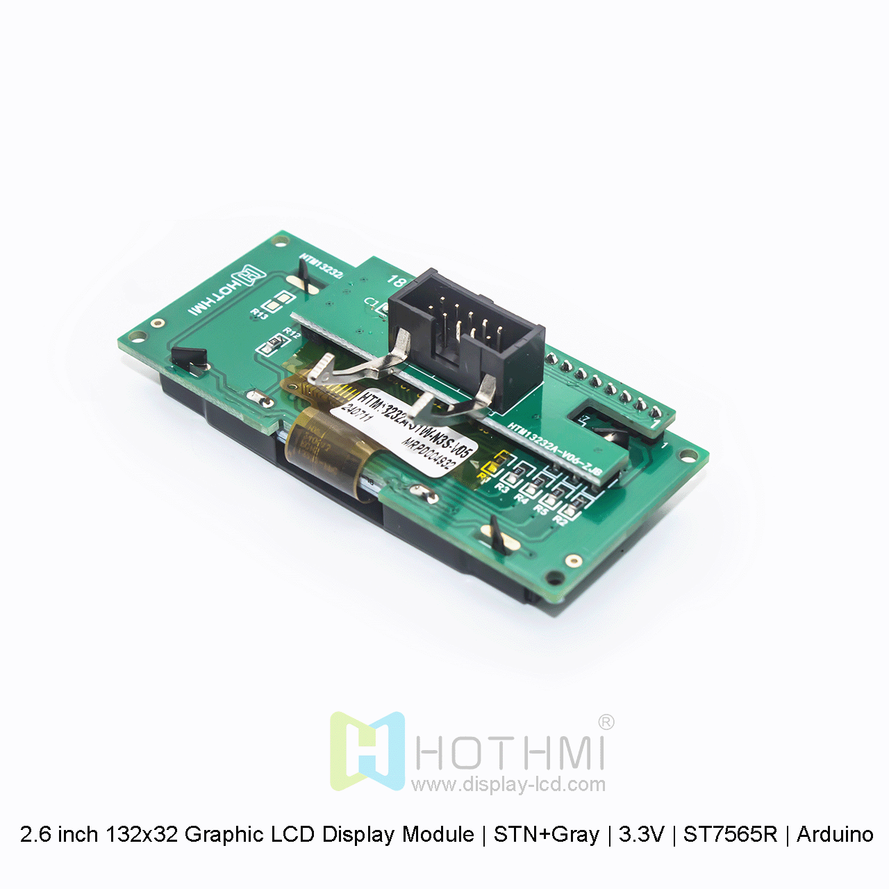 2.6 inch 132x32 Graphic LCD Display Module | STN+Gray | 3.3V | ST7565R | Arduino