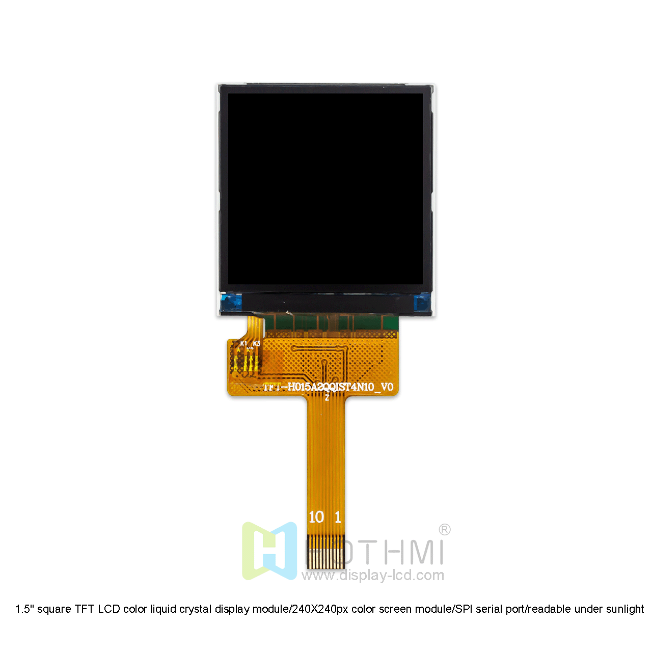 1.54" TFT LCD Display Module | 240X240 Square Panel For Wearable Devices
