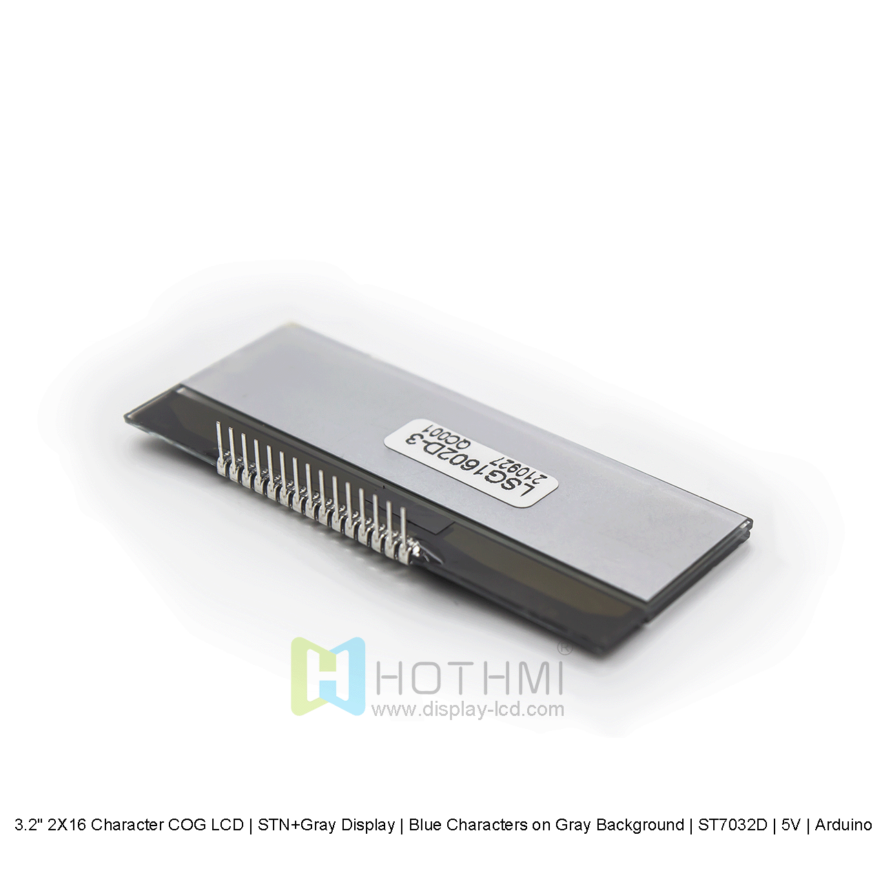 16x2 Character COG LCD | STN+Grey With White Backlight