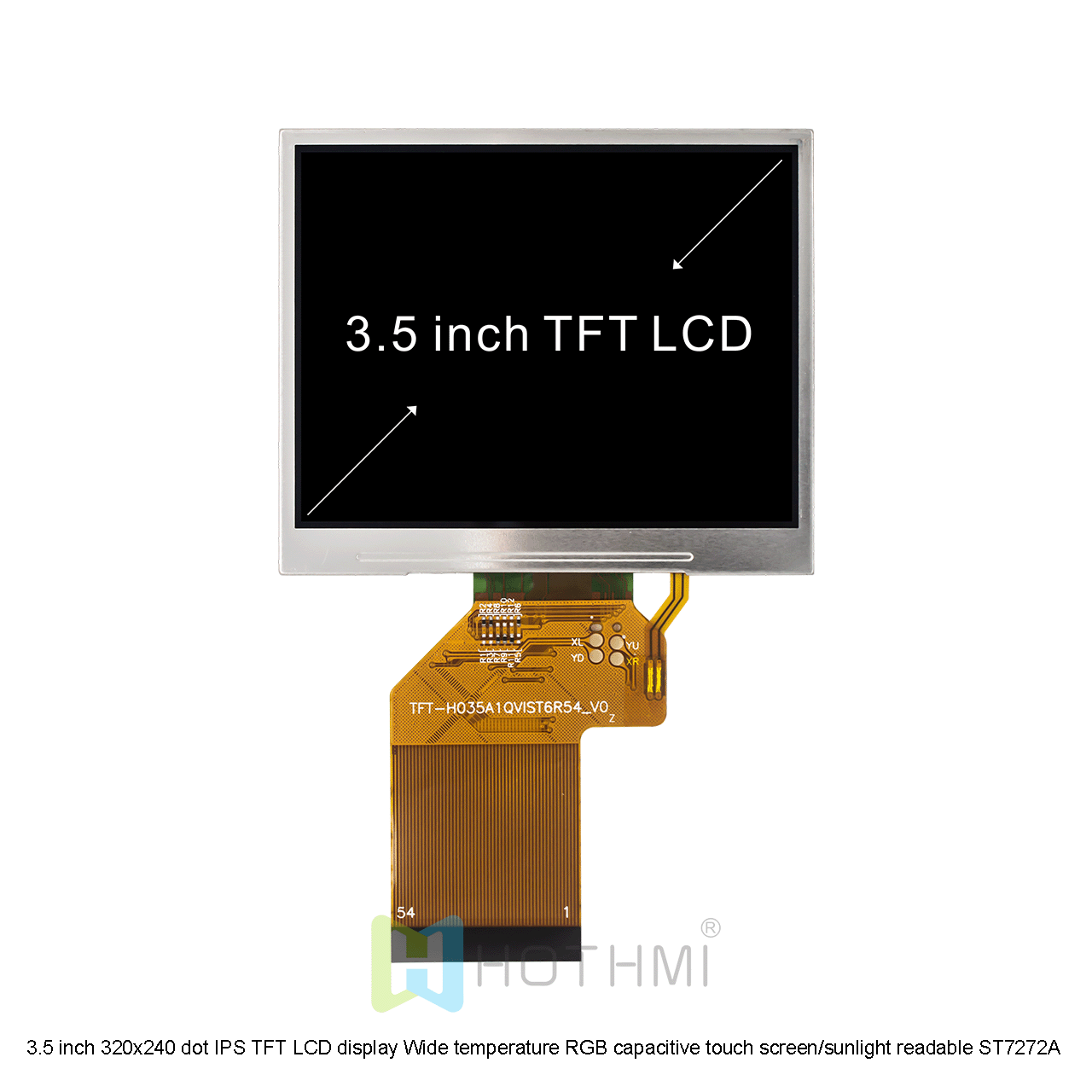 3.5 Inch TFT LCD Module With ST7272A Controller