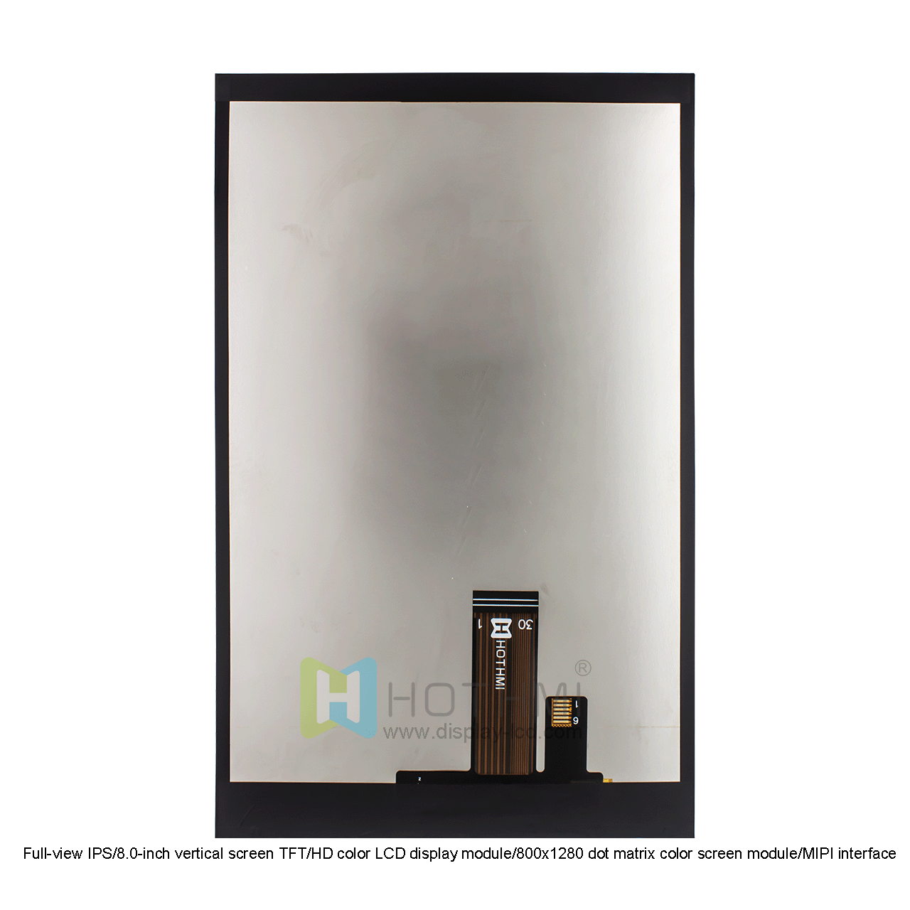 8.0-inch 800x1280 TFT LCD Display With MIPI Interface