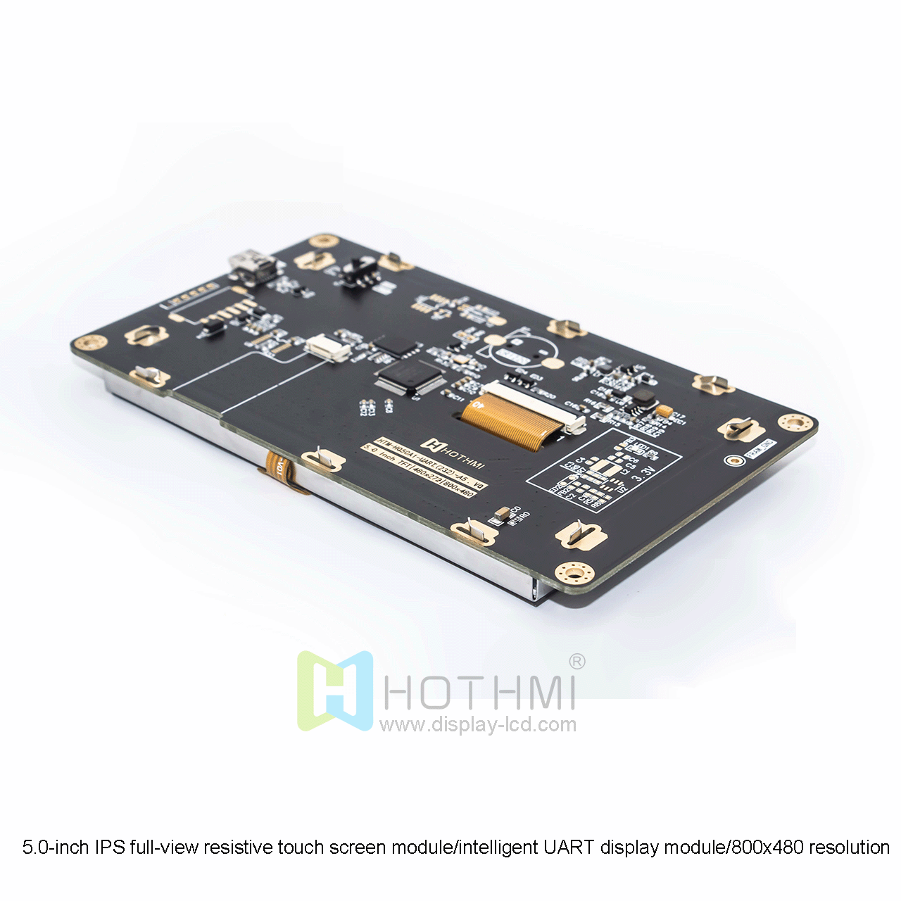 5 Inch Smart TFT LCD Module | UART Resistive Touch Screen