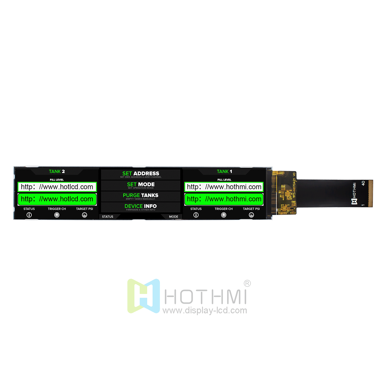 7.0 Inch IPS TFT LCD Display | 280x1424 Resolution With ST7703 Controller