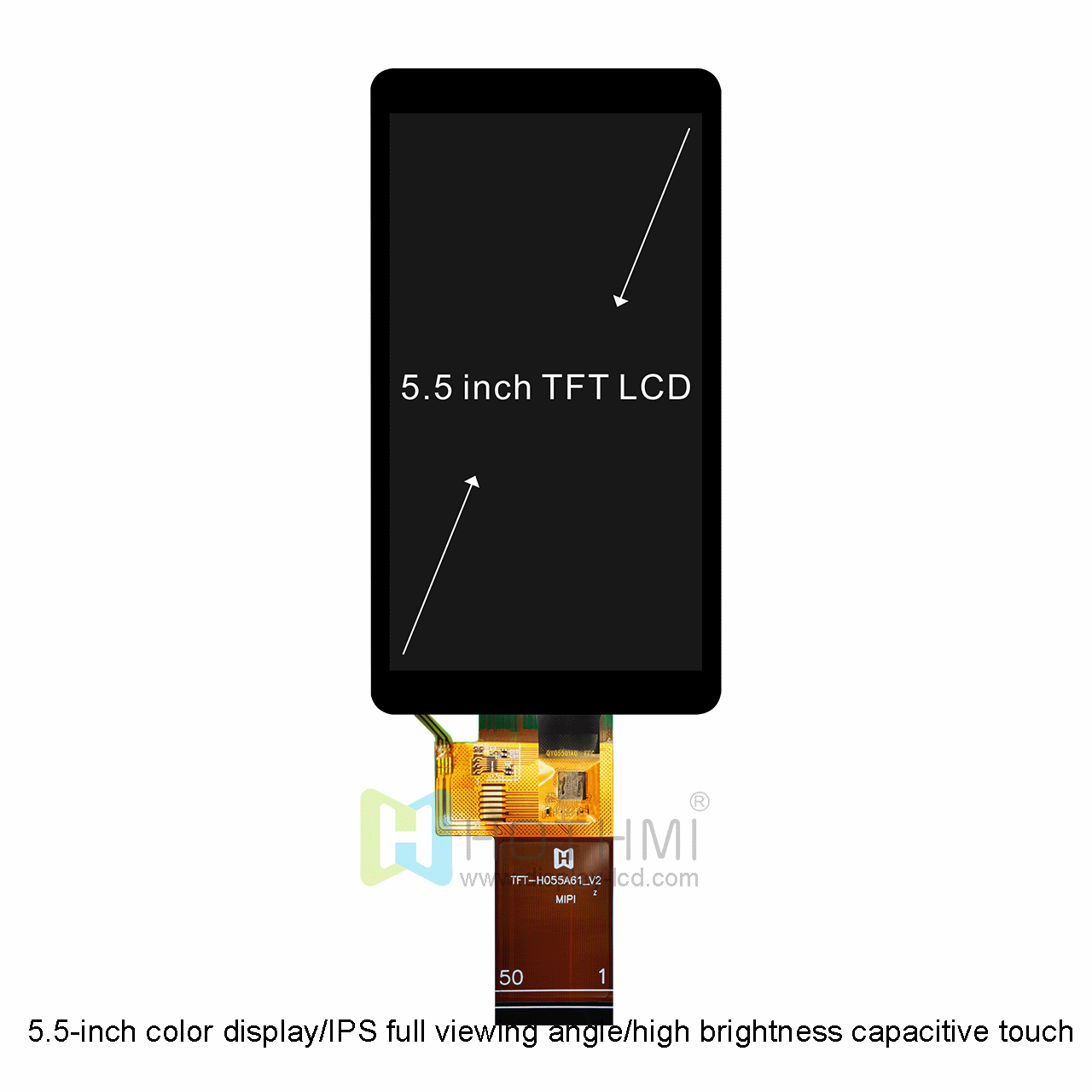 5.5 Inch TFT LCD Display | Capacitive Touch Screen MIPI Interface