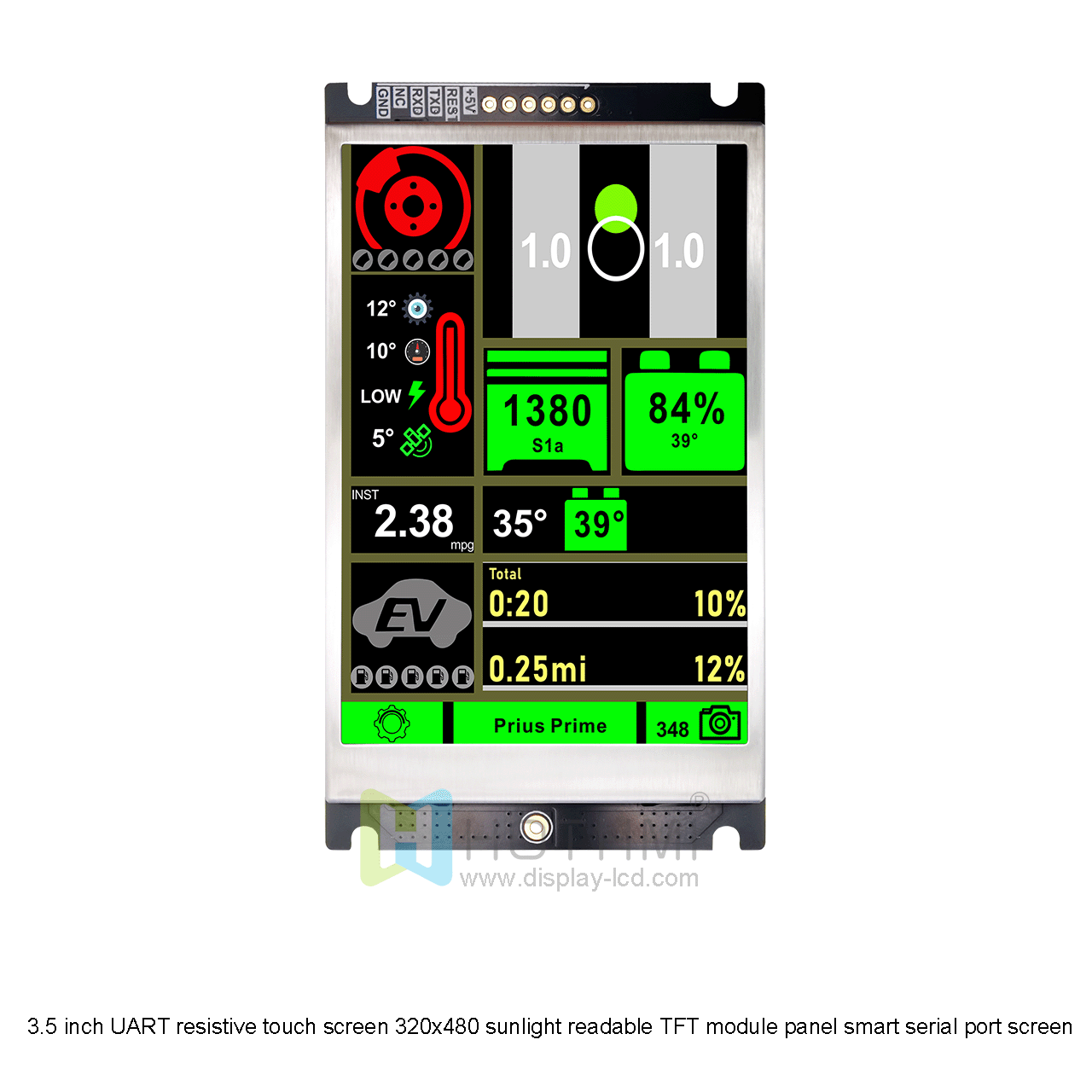 3.5 Inch Resistive Touch Screen TFT LCD Module
