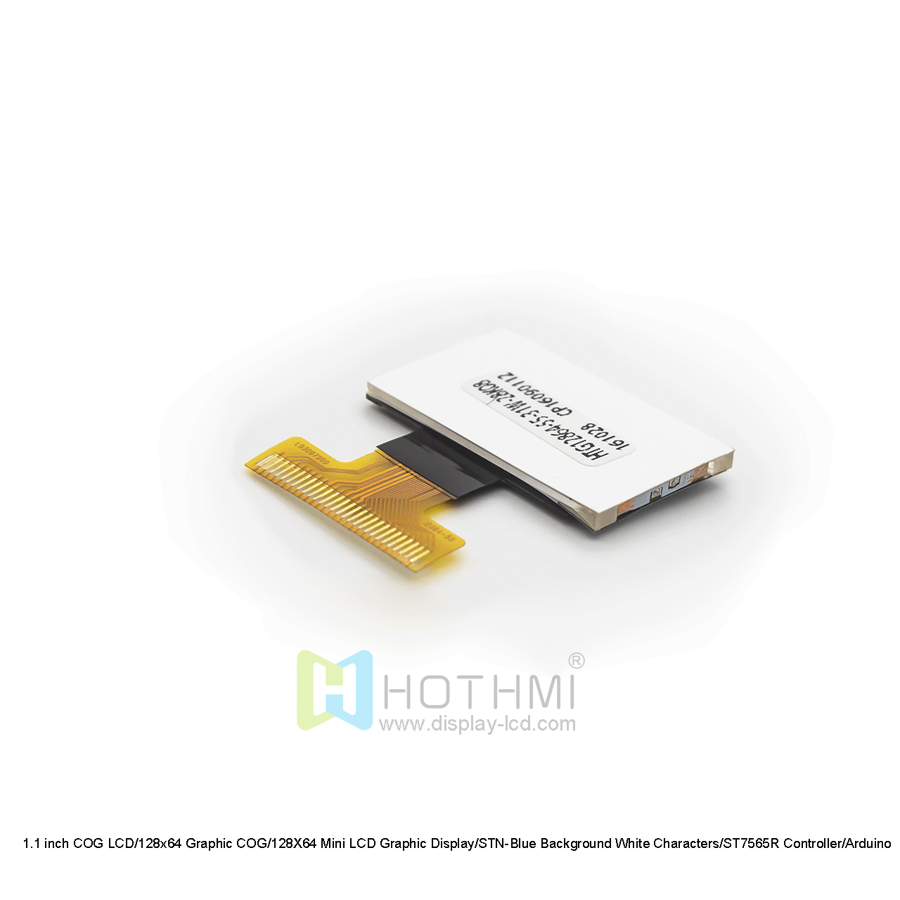 1.1 inch COG LCD/128x64 Graphic COG/12864 Mini LCD Graphic Display/STN-Blue Background White Characters/ST7565R Controller/Arduino