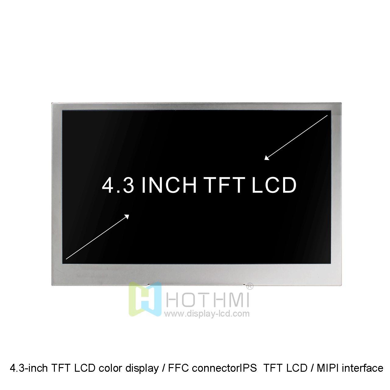 4.3 Inch TFT LCD Module | 800x480 Resolution MIPI Interface
