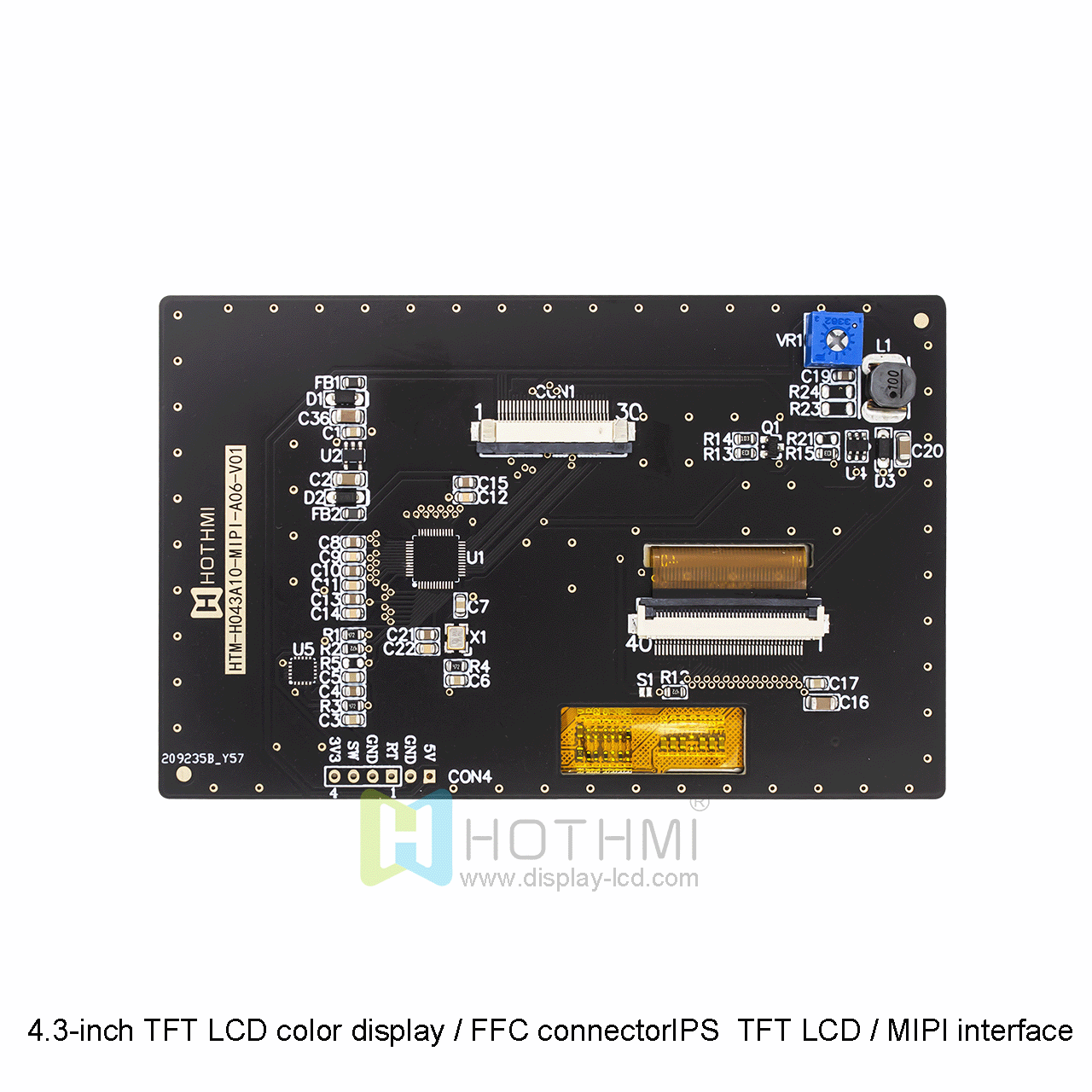 4.3 Inch TFT LCD Module | 800x480 Resolution MIPI Interface