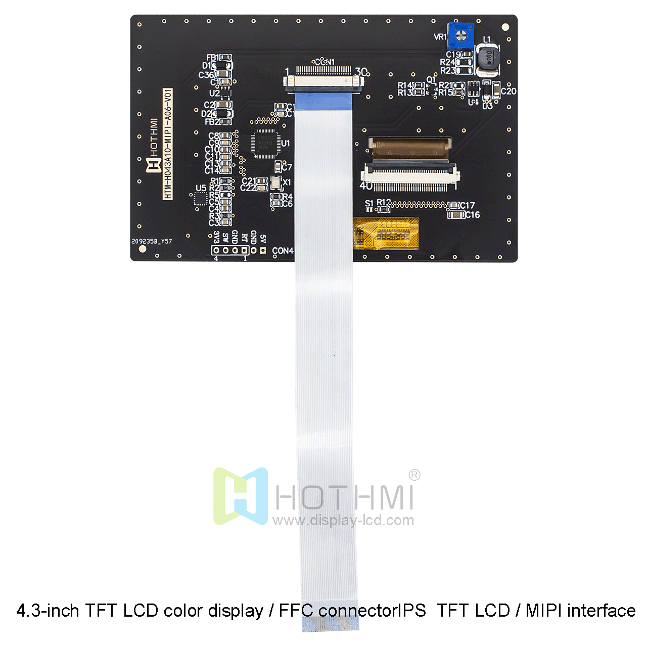 4.3 Inch TFT LCD Module | 800x480 Resolution MIPI Interface