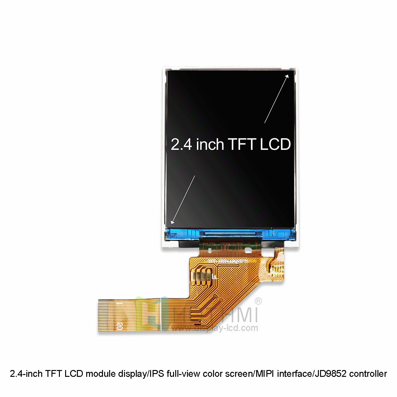 2.4 inch IPS TFT LCD Module | MIPI DSI Interface JD9852