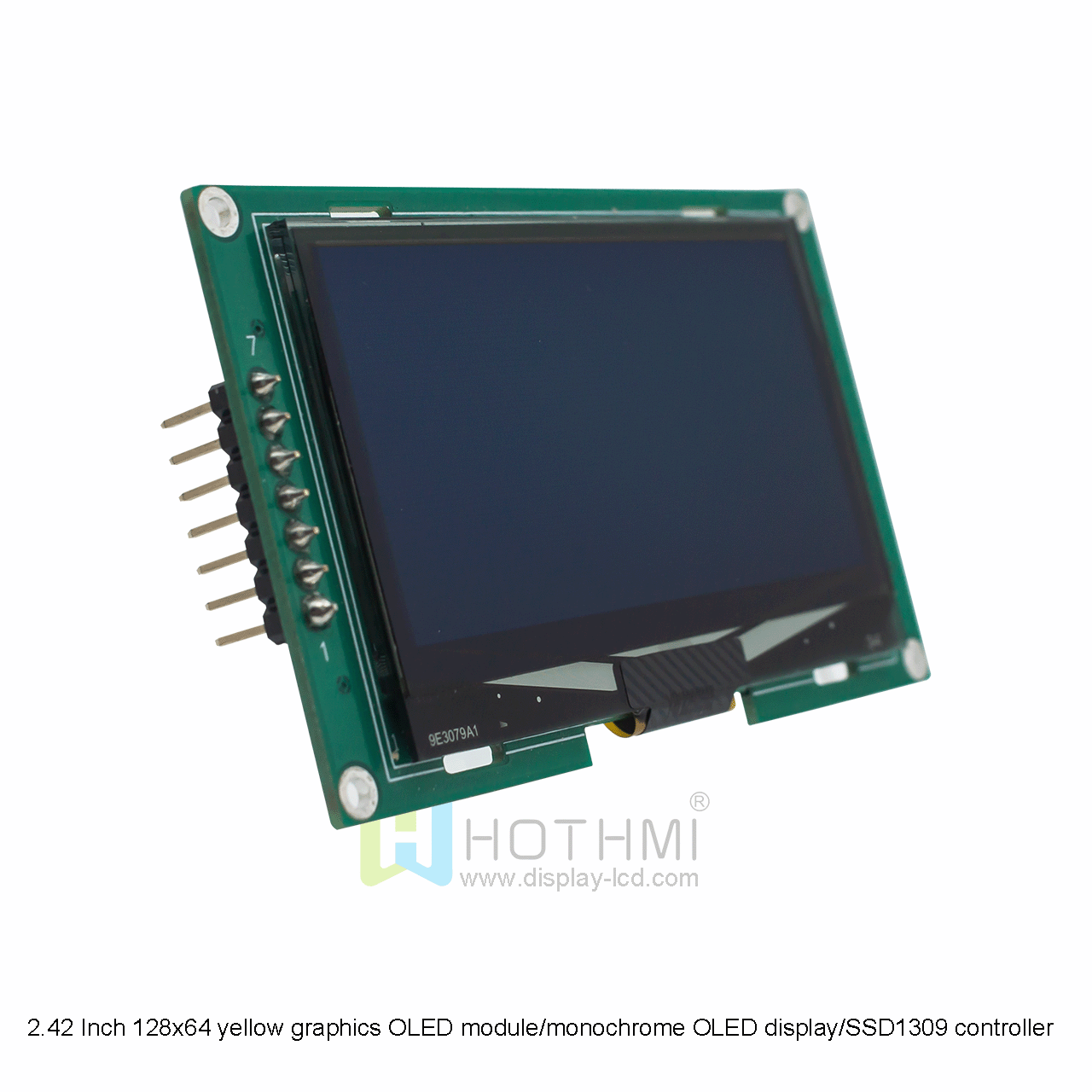 2.42 Inch yellow graphics OLED module/12864monochrome OLED display/SSD1309 controller