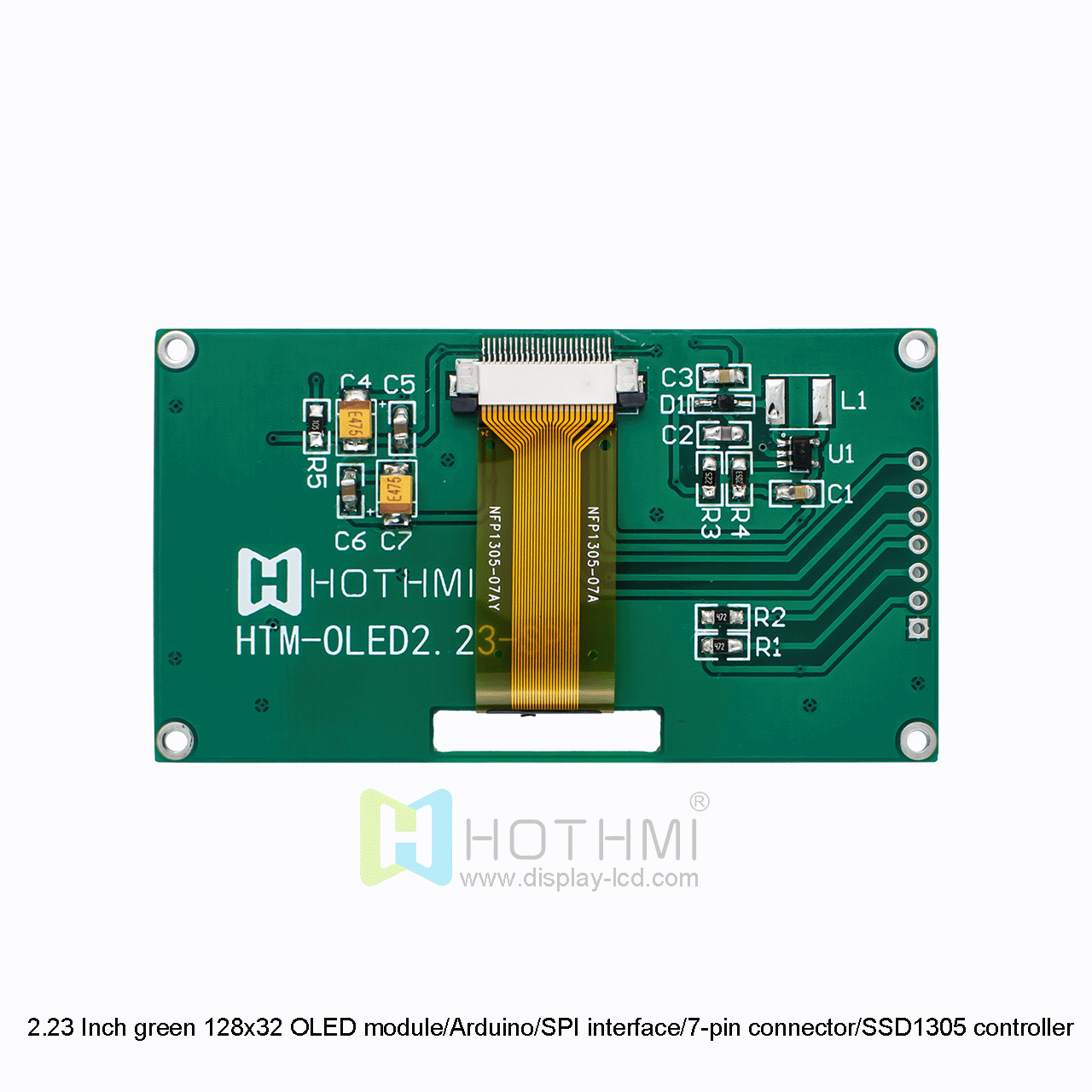 2.23 Inch OLED module/Arduino/SPI interface/7-pin connector/SSD1305