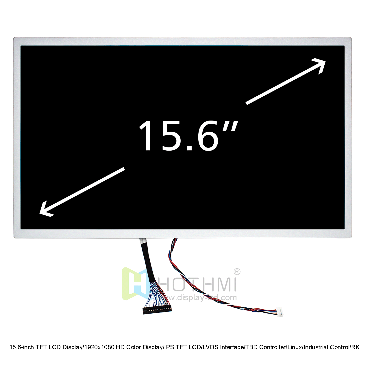15.6 Inch TFT LCD Monitor | 1920x1080 HD For Industrial