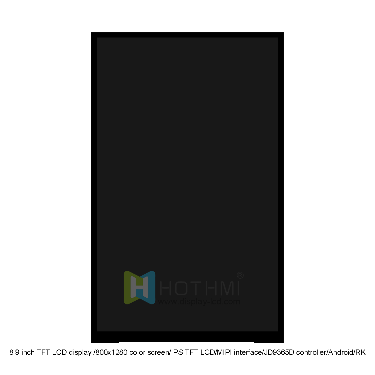 8.9 Inch TFT LCD Display | 800x1280 Resolution With JD9365D Controller