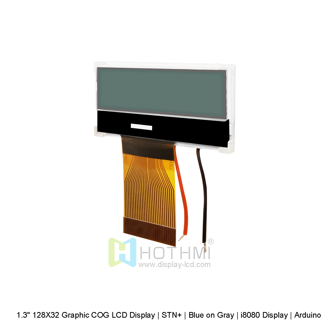 Graphic COG LCD Display 1.3" 128X32 | STN+ | Blue on Gray Arduino
