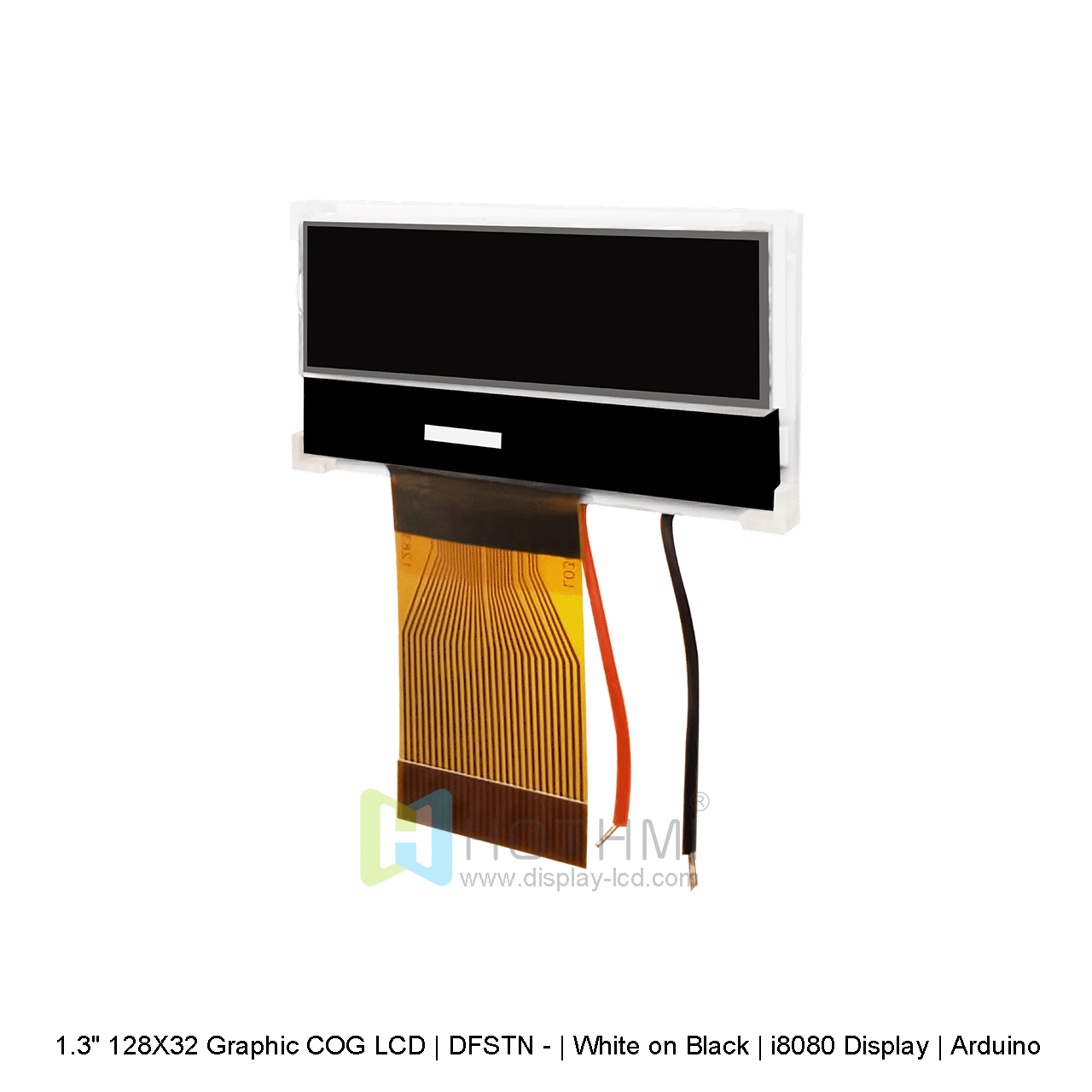 Graphic COG LCD Screen 1.3 Inch DFSTN Black Background White Text Arduino