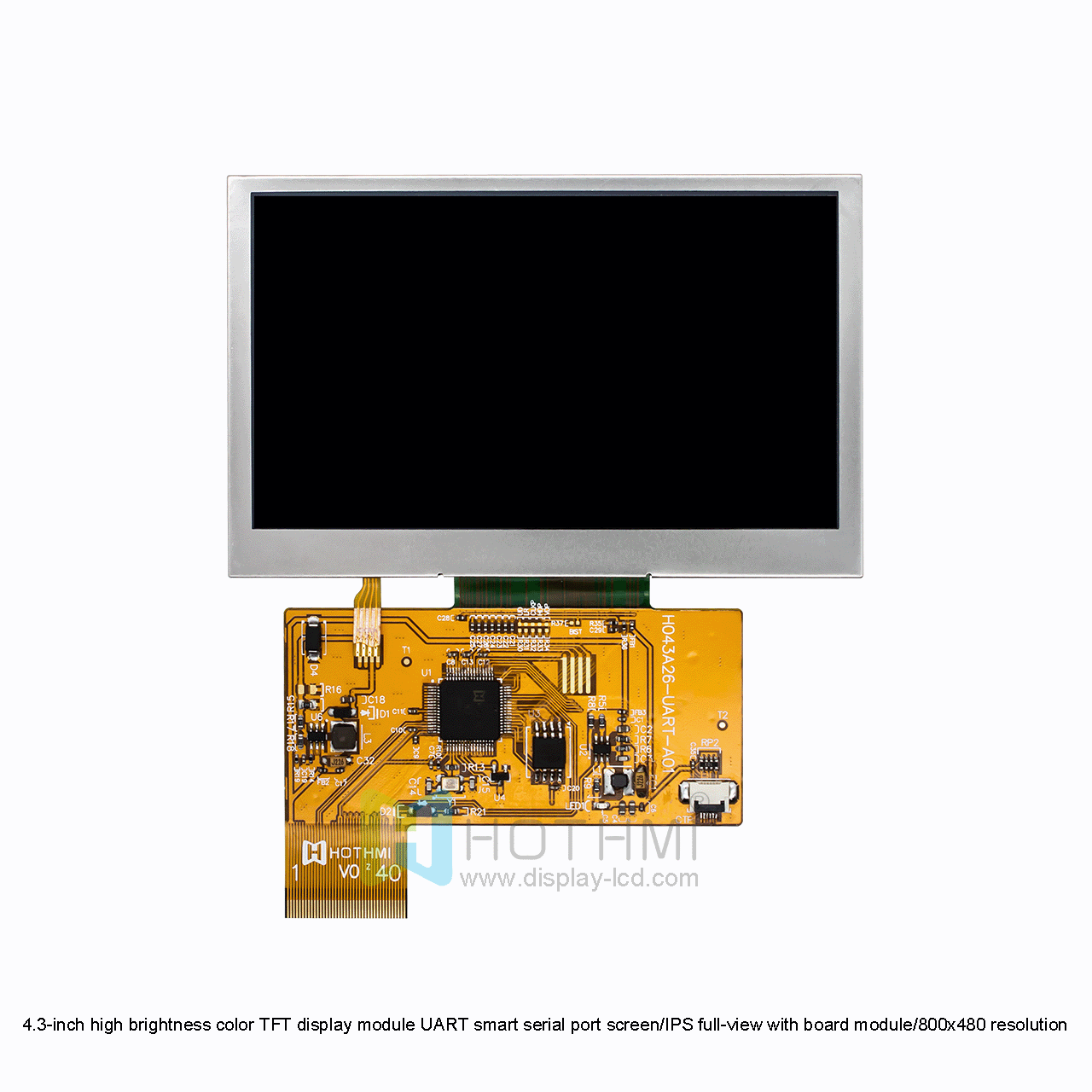 4.3 Inch Smart TFT Display | 800x480 resolution Sunlight Readable