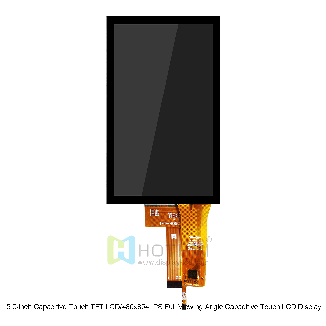 5 Inch 480x854 IPS TFT LCD Display With PCAP