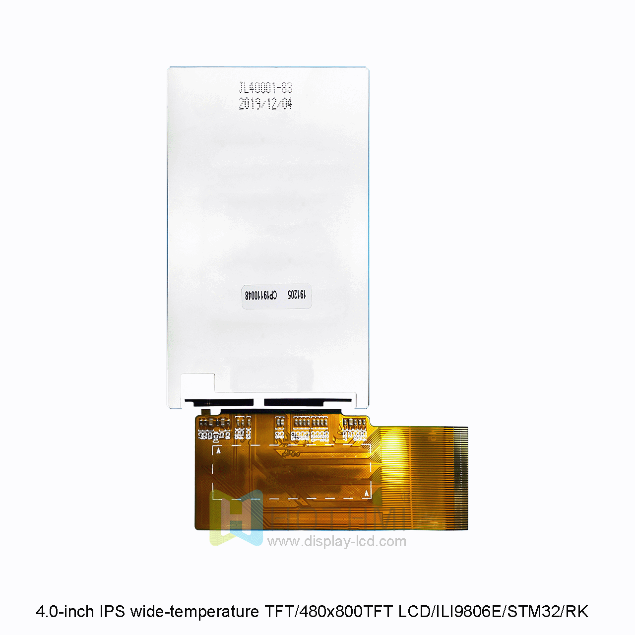 4 Inch TFT LCD Display | 480x800 Resolution With ILI9806E Driver IC