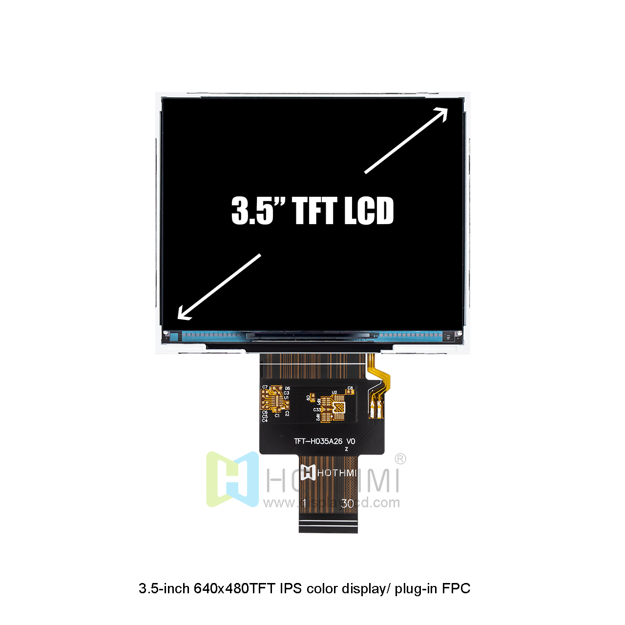 3.5-inch 640x480 TFT LCD With LVDS Interface