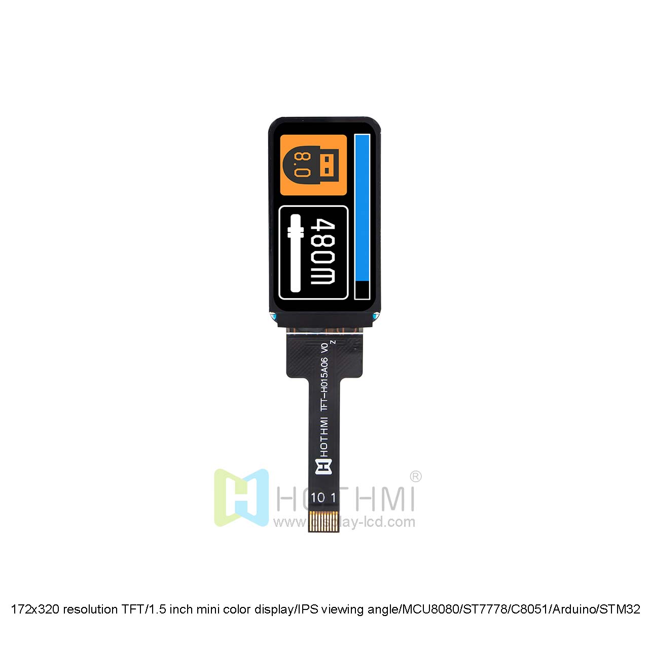 1.5 inch 172x320 TFT LCD Screen ST7778 Controller for Arduino