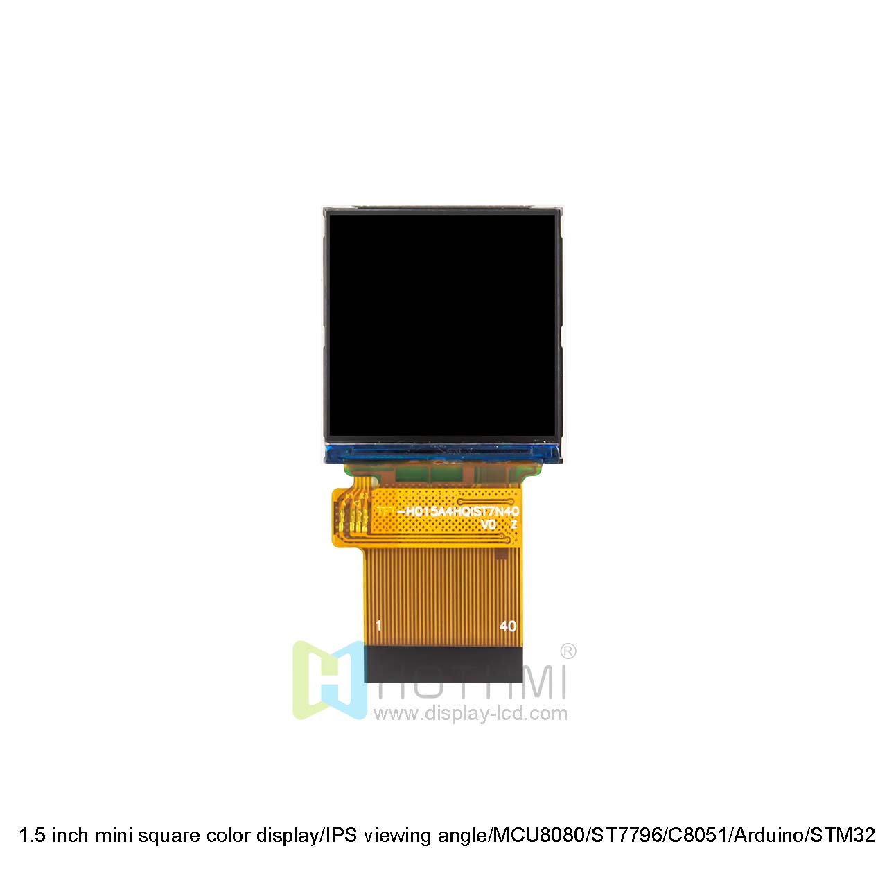 1.5 Inch TFT LCD Display | IPS Square Screen With ST7796 Driver IC