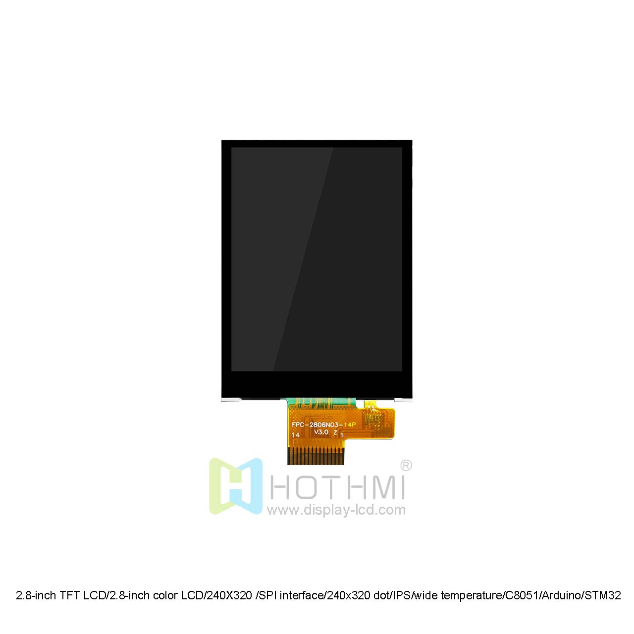 2.8-inch SPI TFT LCD Display For Industrial
