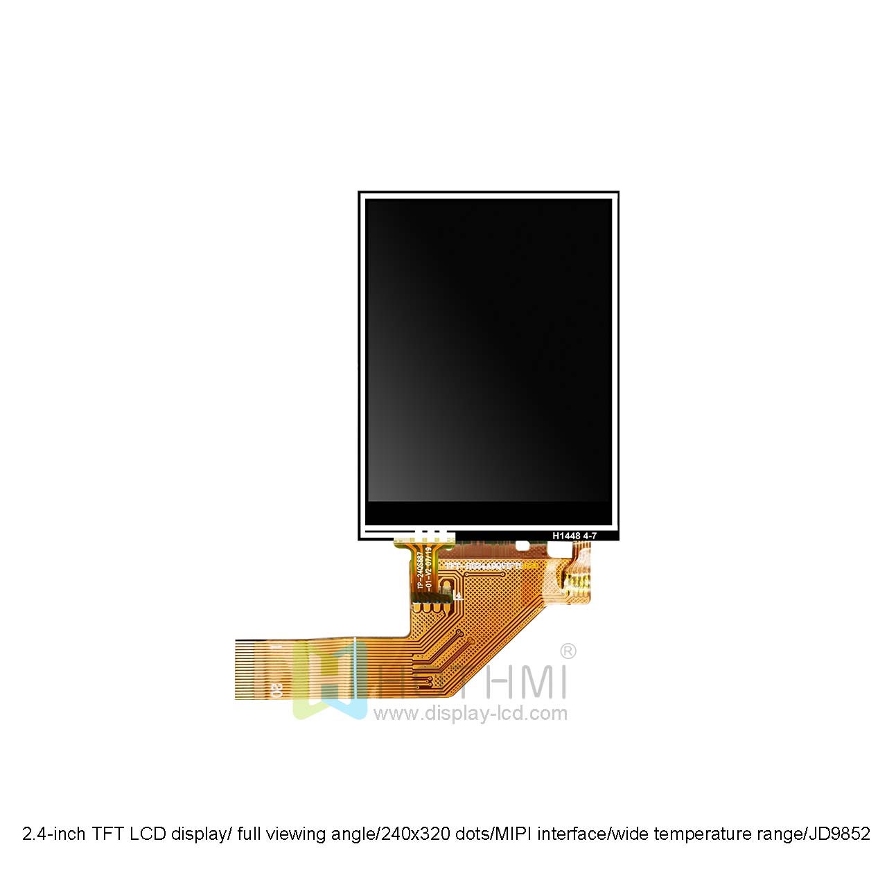 IPS 2.4-inch TFT LCD Display With RTP | 240x320 MIPI DSI Interface JD9852 Controller