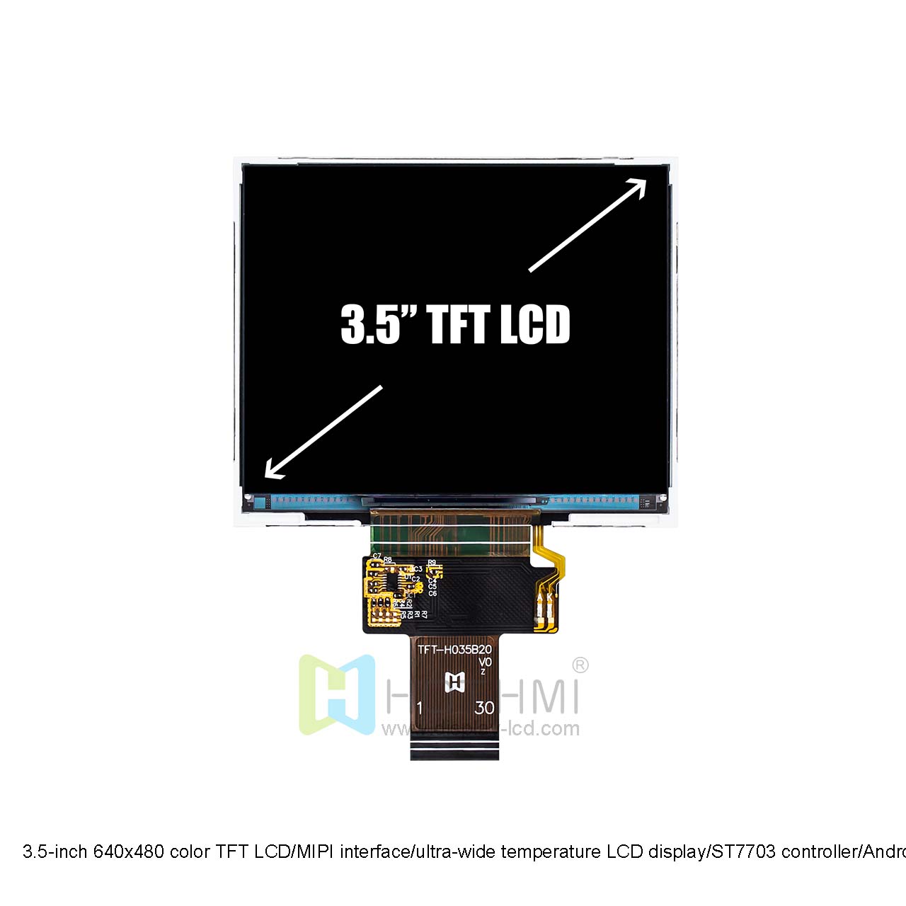 3.5 Inch 640x480 TFT LCD | MIPI interface With ST7703 Driver IC