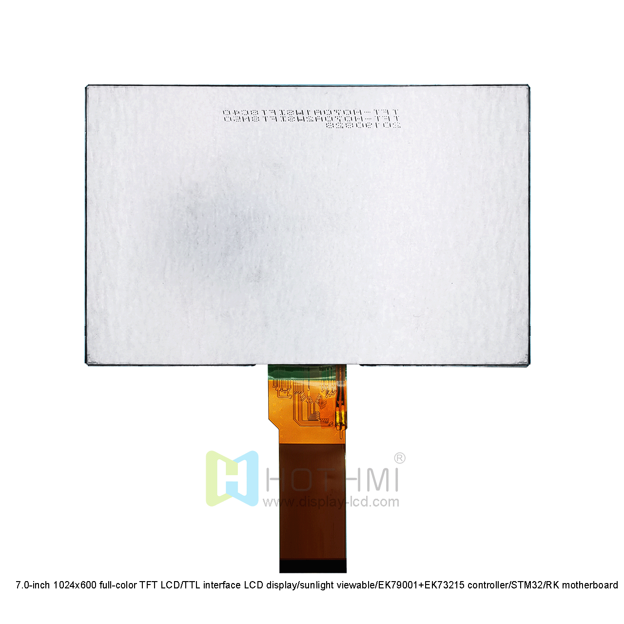 7.0 Inch TFT LCD Display | 1024x600 Resolution Sunlight Readable For Industrial