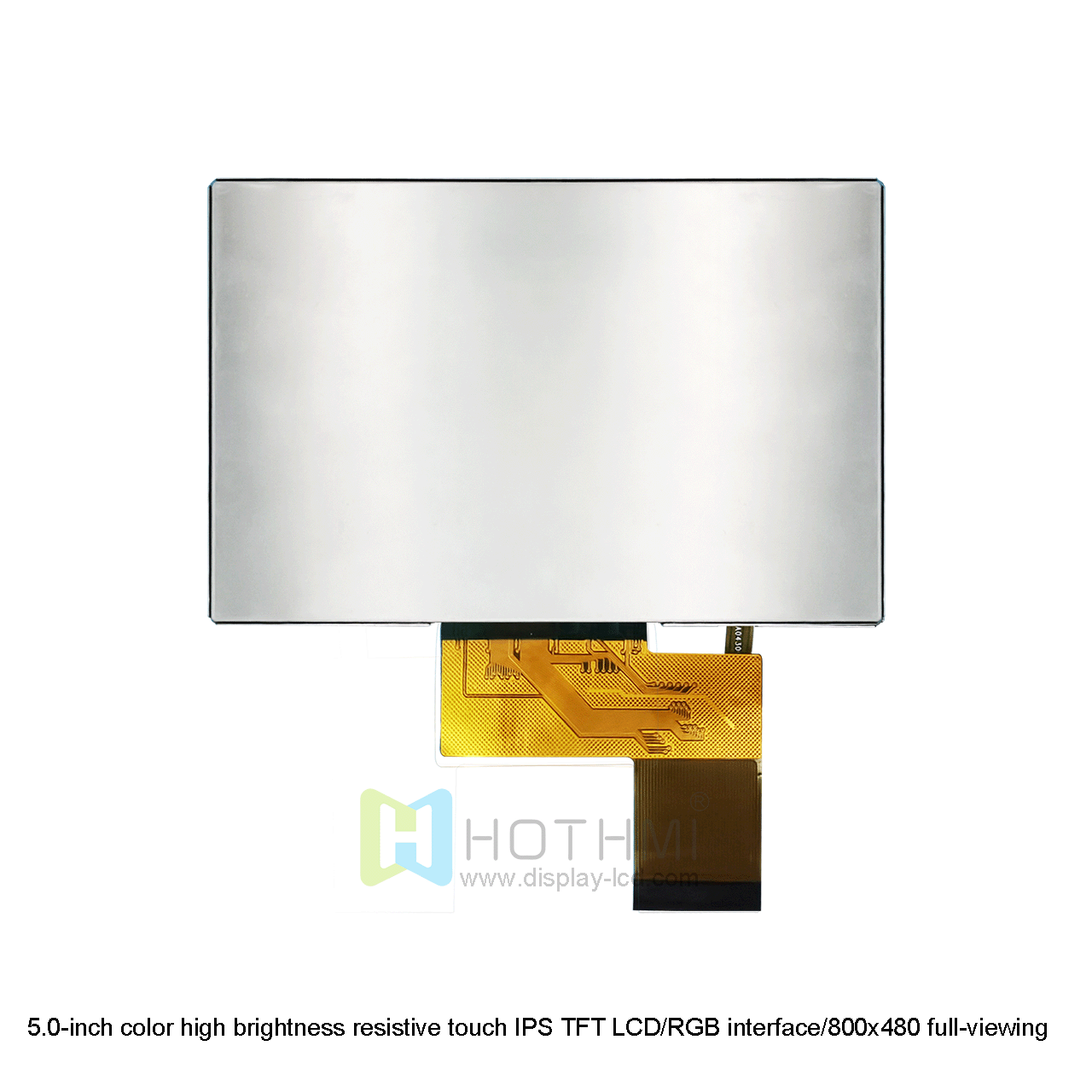 5 Inch Resistive Touchscreen TFT LCD With 800x480 Resolution