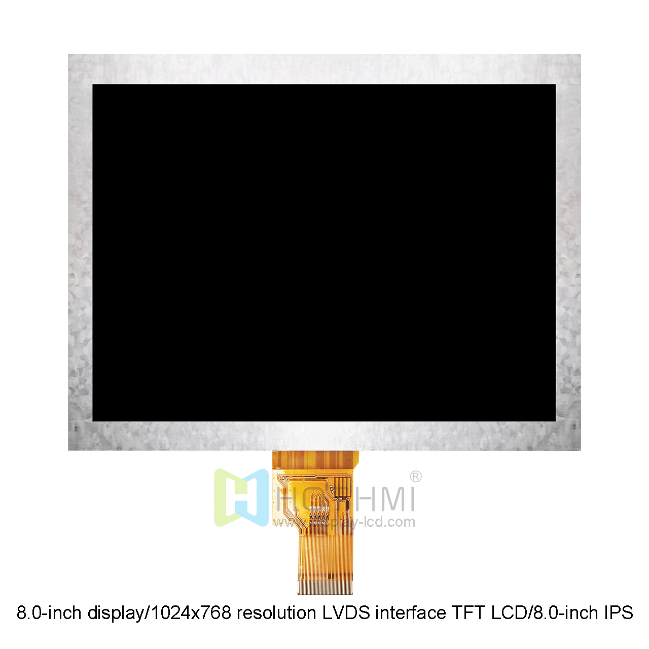 8 Inch TFT LCD Display | 1024x768 Resolution LVDS Interface 