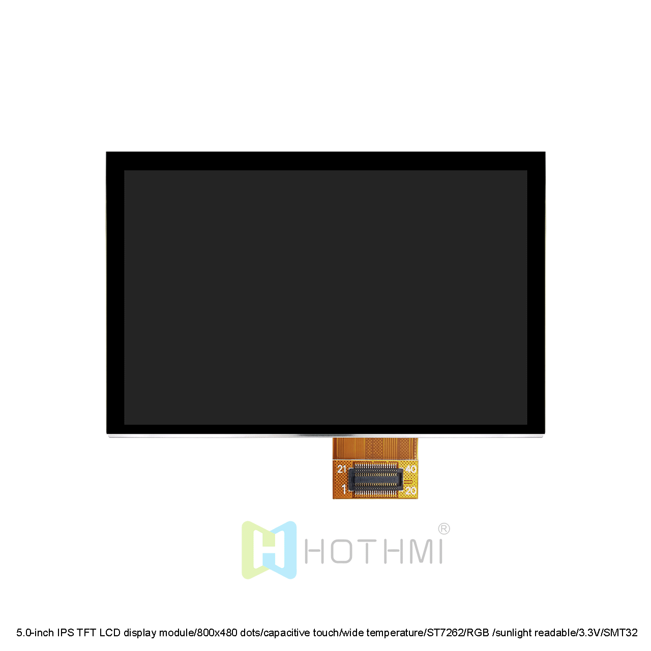 5 Inch Capacitive Touch Screen TFT LCD With ST7262 Driver IC