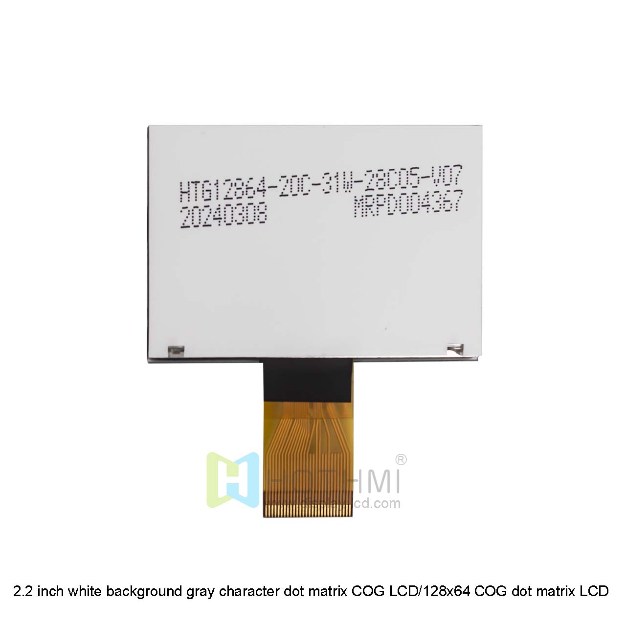 2.2 inch white background gray character dot matrix COG LCD/128x64 COG dot matrix LCD display/FSTN+/ST7567 controller/Arduino