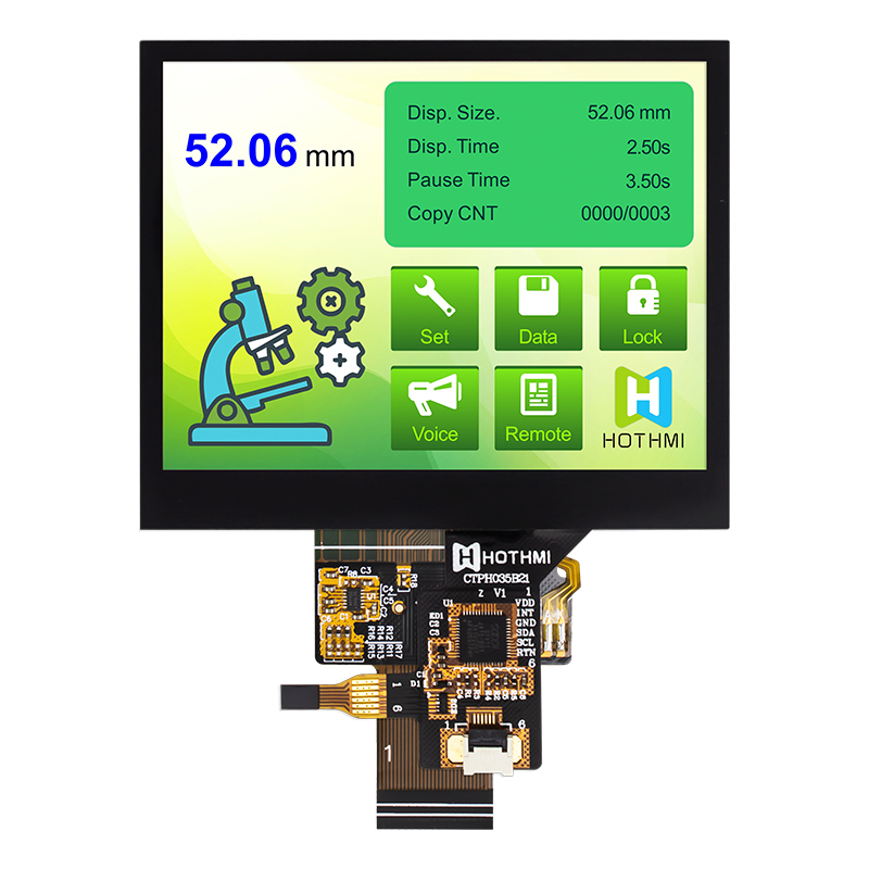 3.5" 640x480 TFT LCD Display With Capacitive Touchscreen