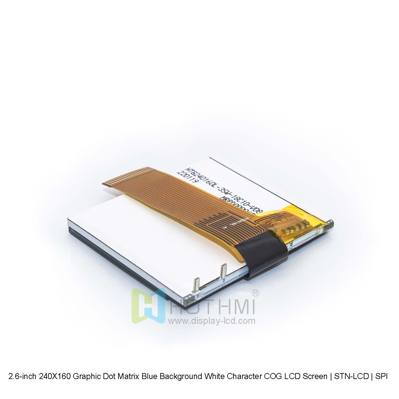 2.6 inch 240X160 graphic dot matrix COG LCD screen | FSTN + RGB backlight | SPI interface | Arduino