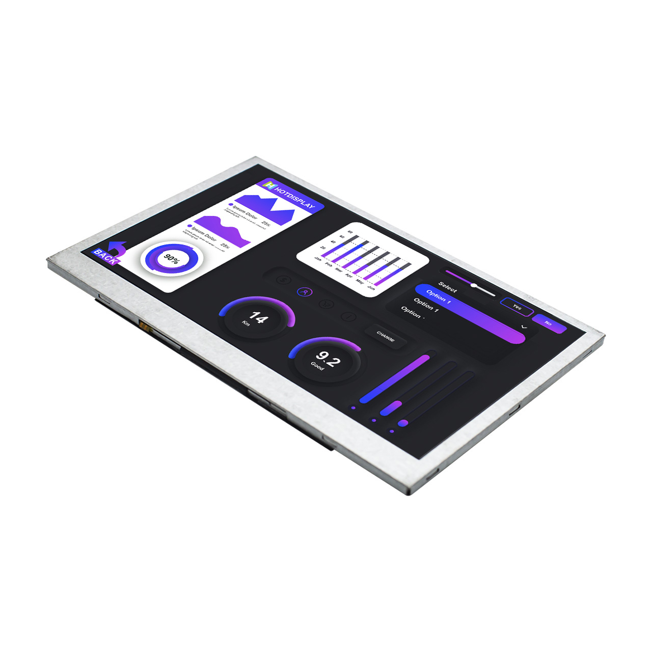 5 Inch TFT LCD Display Module | 480x272 Resolution Sunlight Readable LCD | NV3041 Controller