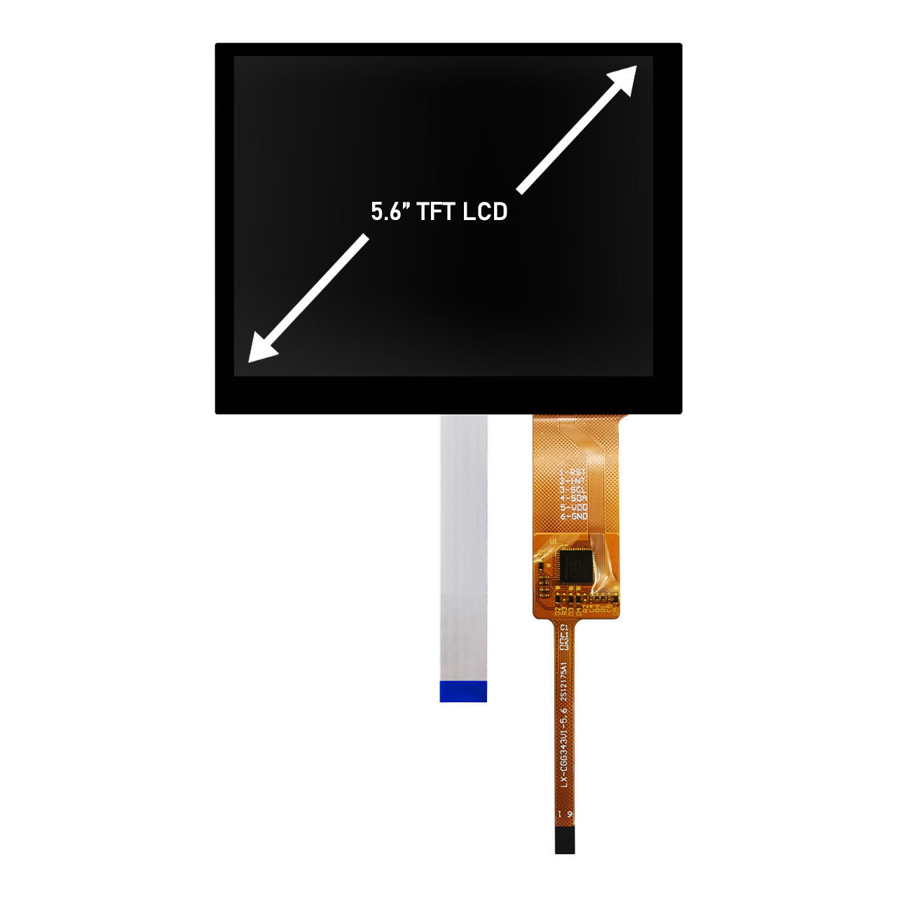5.6 Inch TFT LCD Display Module | Capacitive Touchscreen MIPI DSI Interface