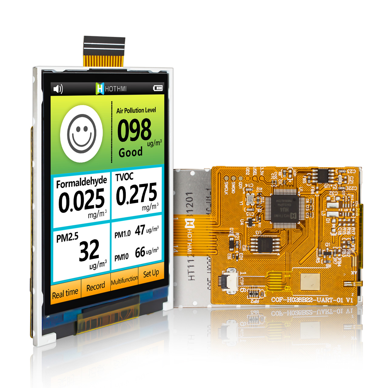 2.8"TFT LCD Display | 240x320 UART HMI Capacitive Display | Chip on FPC