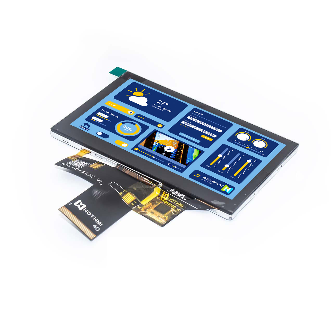 4.3 Inch Capacitive Touch Display | 480x272 IPS LCD For Arduino