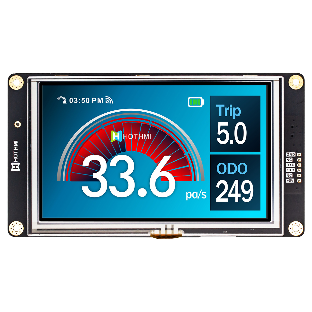 5 Inch Smart TFT LCD Module | UART Resistive Touch Screen