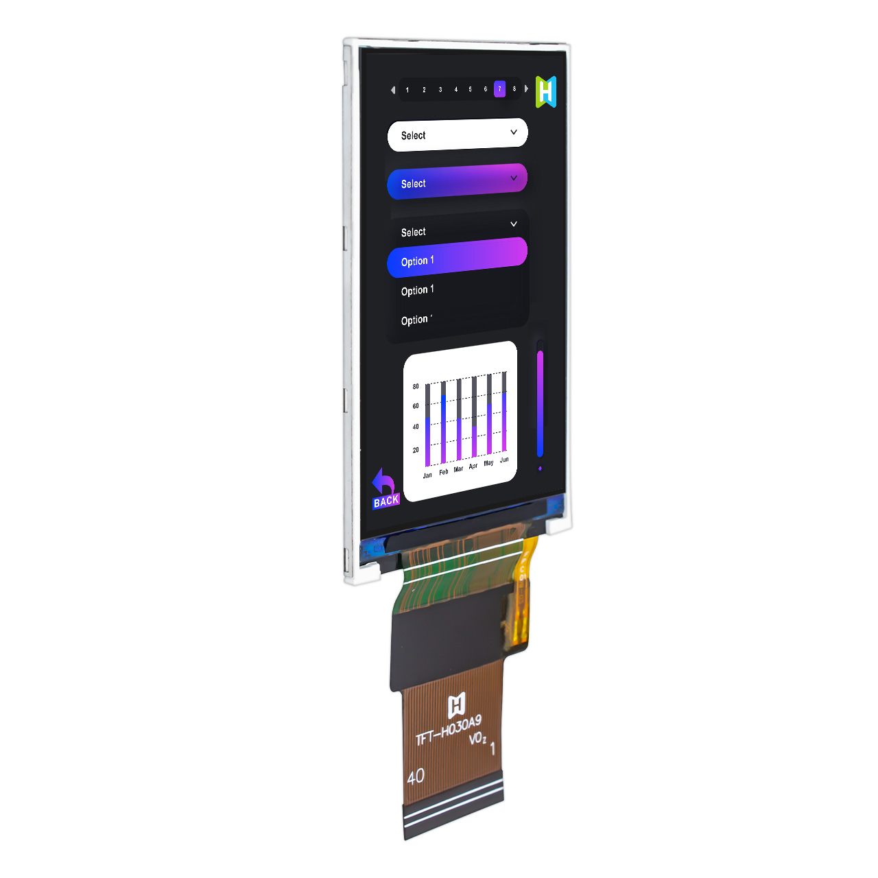3.0 Inch TFT LCD Display | 360x640 Resolution With RGB Interface