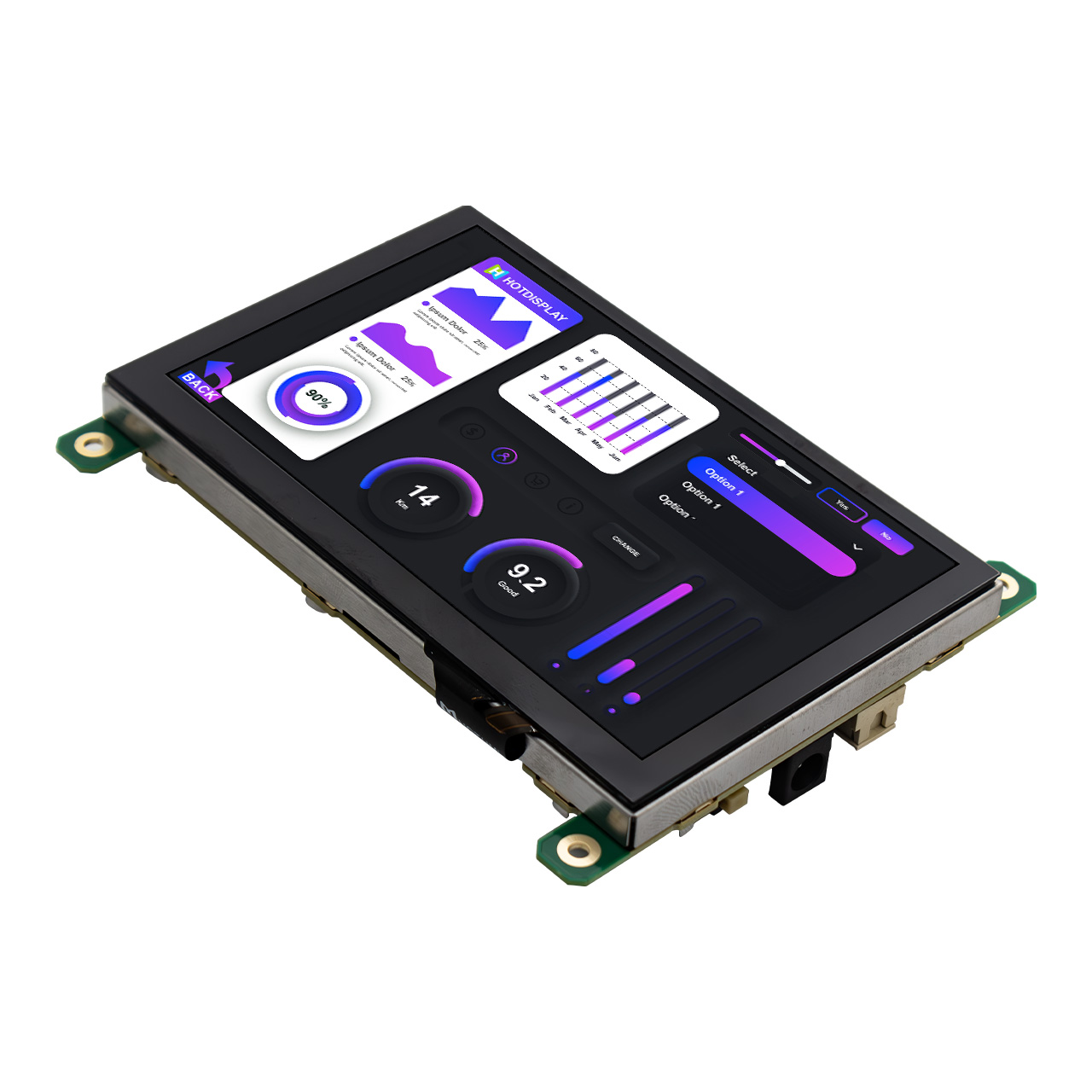 5 Inch TFT LCD Display with STM32 | Capacitive Touch | Optical bonding
