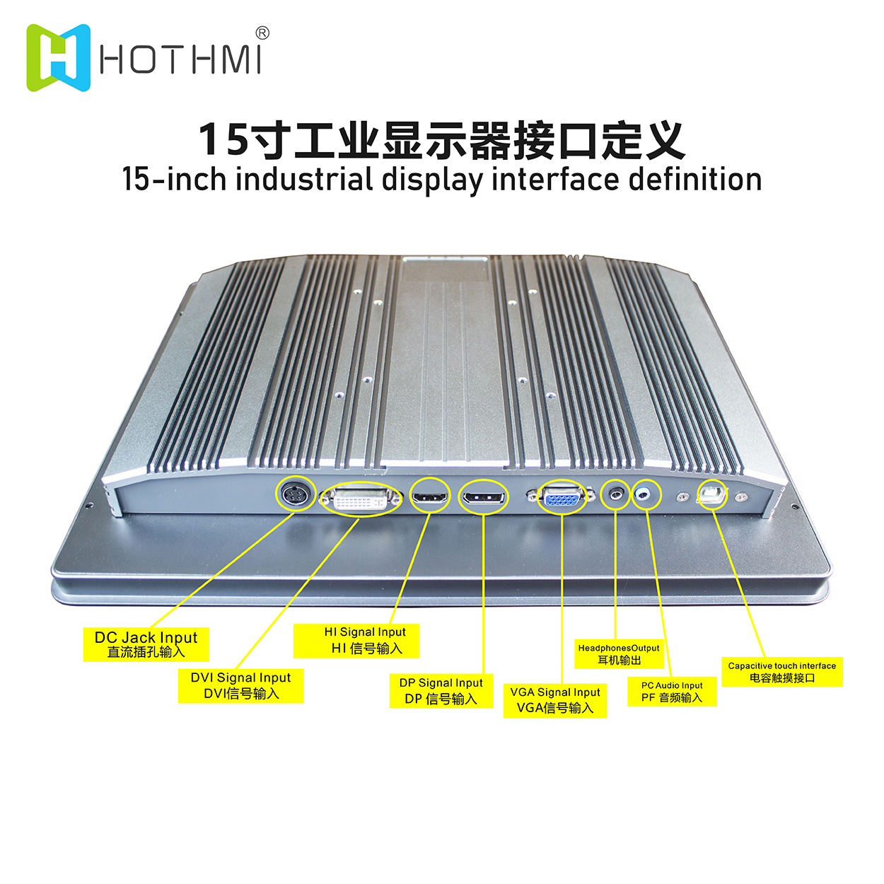 15 Inch LCD Display with Capacitive Touch Screen | 1024x768 Resolution | Optical Bonding