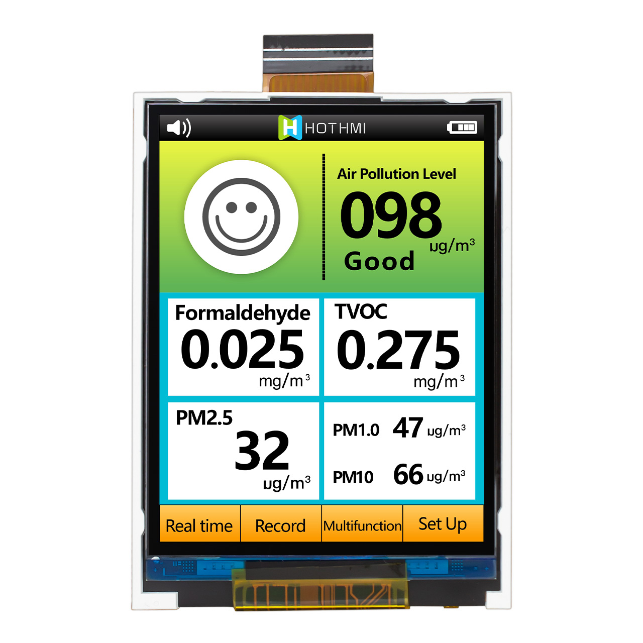2.8"TFT LCD Display | 240x320 UART HMI Capacitive Display | Chip on FPC
